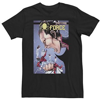 Big & Tall Marvel Spider-Force Trapped In a Web Comic Cover Tee