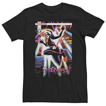 Big & Tall Marvel Spider-Gwen Neon Lights Comic Cover Tee