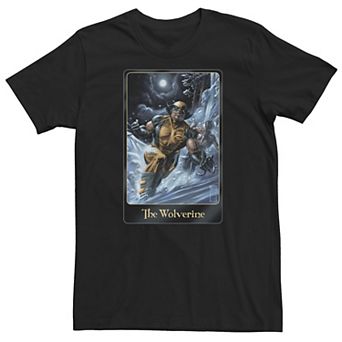 Big & Tall Marvel Comic The Wolverine Moonlight Card Art Tee