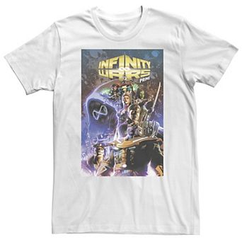 Big & Tall Marvel Infinity Wars Comic Cover Tee