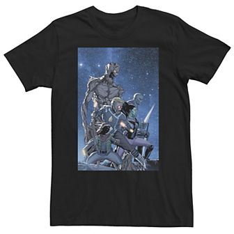 Big & Tall Marvel Guardians of The Galaxy Comic Cover Tee