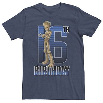 Big & Tall Marvel Nage Groot 16th Birthday Tee