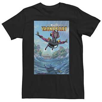 Big & Tall Marvel Premiere of Iron Heart Comic Cover Tee