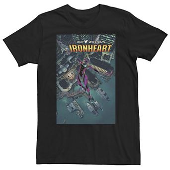 Big & Tall Marvel Comixology Ironheart Issue #3 Comic Book Cover Tee