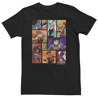 Big & Tall Marvel Secret Warriors Boxed Up Group Shot Tee
