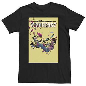 Big & Tall Marvel Comixology The Fall Of Iron Heart Comic Book Cover Tee