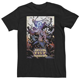 Big & Tall Marvel Iron Fist Land of The Dead Comic Cover Tee