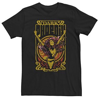 Big & Tall Marvel Dark Phoenix Vintage Fire Poster Tee
