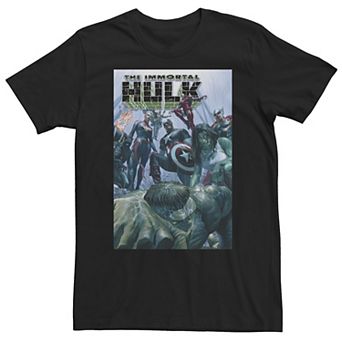 Big & Tall Marvel The Immortal Hulk Avengers Comic Cover Tee