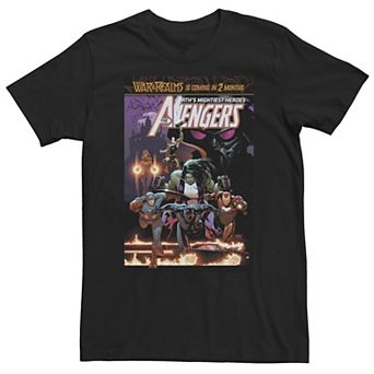 Big & Tall Marvel Comixology Avengers Transylvania Is Burning Comic Tee