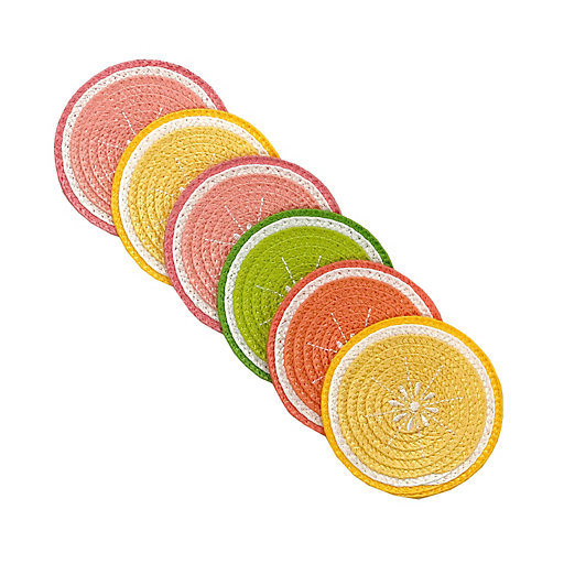 6 for use on any surface Sets of 4 Easy Wipe Clean 8 Yellow Heart Coasters 