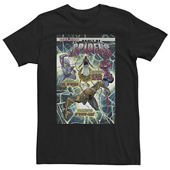 Big & Tall Marvel Vault of Spiders New Recruits Comic Cover Tee