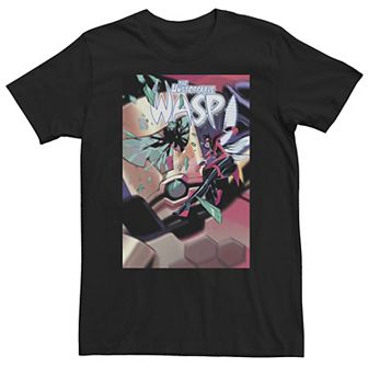 Big & Tall Marvel Unstoppable Wasp Against A.I.M. Cover Tee