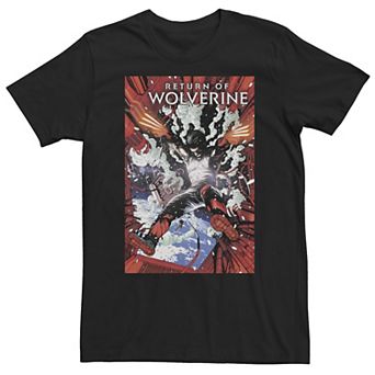 Big & Tall Marvel Comixology Return Of Wolverine Comic Book Cover Tee
