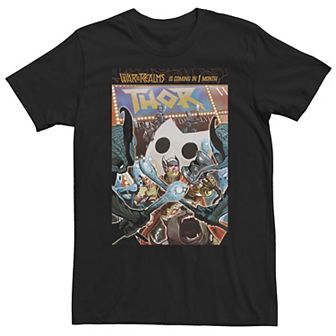 Big & Tall Marvel Comixology Thor Theater Comic Book Cover Tee