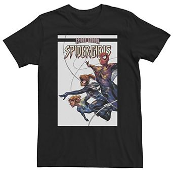 Big & Tall Marvel Spider-Girls Spider Geddon Comic Cover Tee