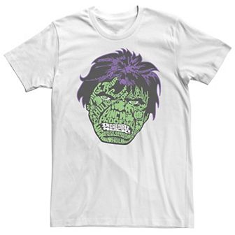 Big & Tall Marvel Hulk St. Patty's Day Head Build Up Fill Tee