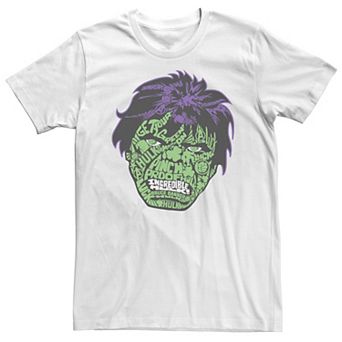 Big & Tall Marvel Hulk St. Patty's Day Head Build Up Fill Tee