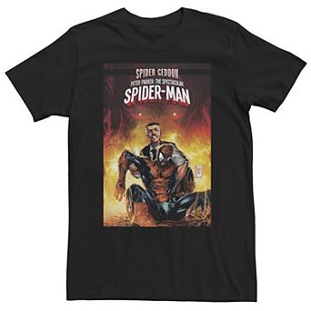 Big & Tall Marvel Spider-Man Fights Morlun Comic Cover Tee