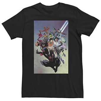 Big & Tall Marvel Comixology Champions January 2019 Comic Cover Tee