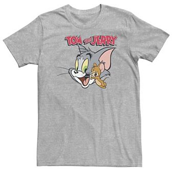 Big & Tall Tom And Jerry Simple Portrait Logo Tee
