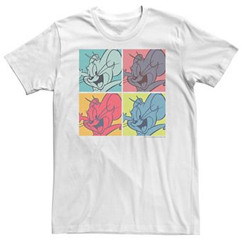 Big & Tall Tom And Jerry Pop Art Box Up Tee