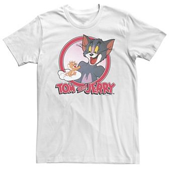 Big & Tall Tom And Jerry Retro Style Portrait Tee