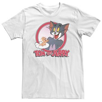 Big & Tall Tom And Jerry Retro Style Portrait Tee