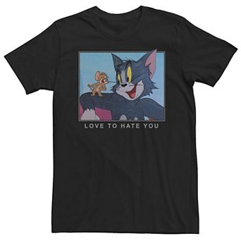 Big & Tall Tom And Jerry Love To Hate You Portrait Tee