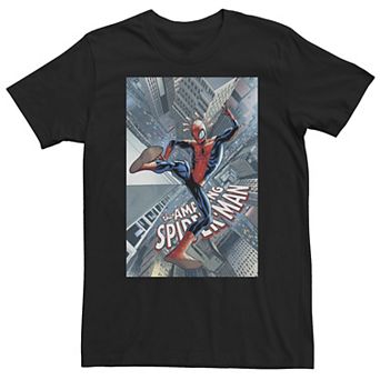 Big & Tall Marvel Amazing Spider-Man City Comic Cover Tee