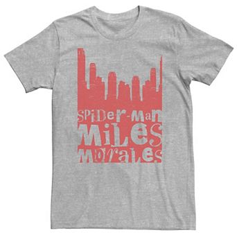 Big & Tall Marvel Spider-Man Miles Morales City Skyline Tee