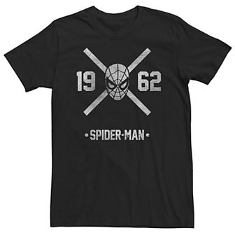 Big & Tall Marvel Spider-Man 1962 Distressed Head Logo Tee
