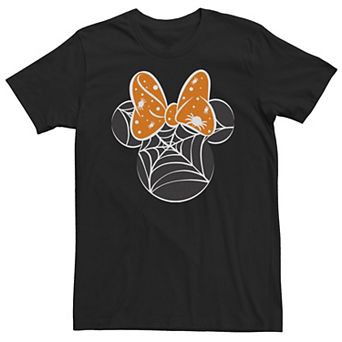 Big & Tall Disney Mickey & Friends Halloween Minnie Spider Web Logo Tee