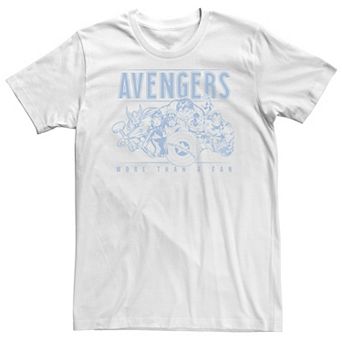 Big & Tall Marvel Avengers More Than A Fan Vintage Outline Tee