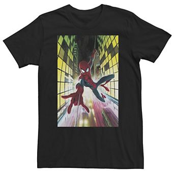 Big & Tall Marvel Comixology Spider-Man Friendly Neighbor Comic Cover Tee