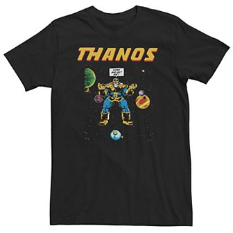 Big & Tall Marvel Thanos "Come And Get Me!" Retro Comic Tee