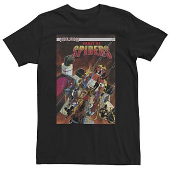 Big & Tall Marvel Vault of Spiders Spider Geddon Comic Cover Tee