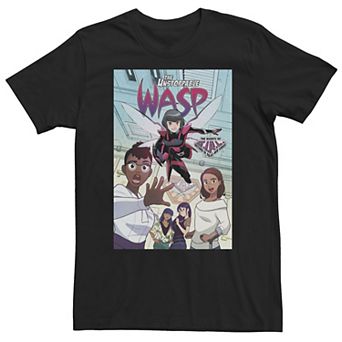 Big & Tall Marvel Unstoppable WASP Comic Cover Tee