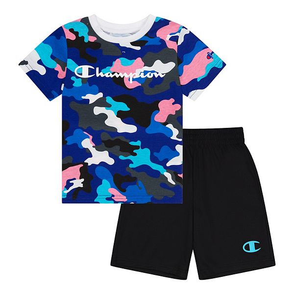 5th & Ocean Youth Girls Chicago Cubs Camo V-Neck T-Shirt - Camo