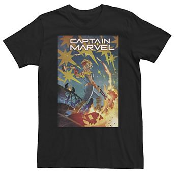 Big & Tall Marvel Comixology Captain Marvel She-Hulk Comic Book Cover Tee