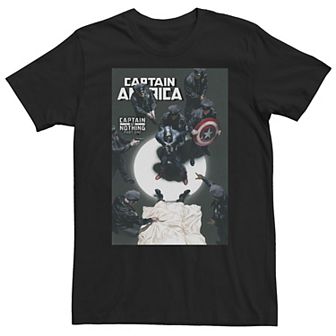Big & Tall Marvel Comixology Captain America Captain Of Nothing Comic Tee