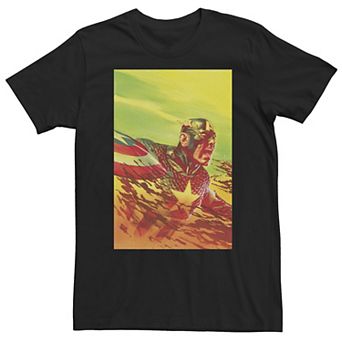 Big & Tall Marvel Captain America Winter In America Comic Tee