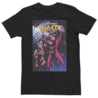 Big & Tall Marvel The Unstoppable Wasp A Night Out Comic Cover Tee