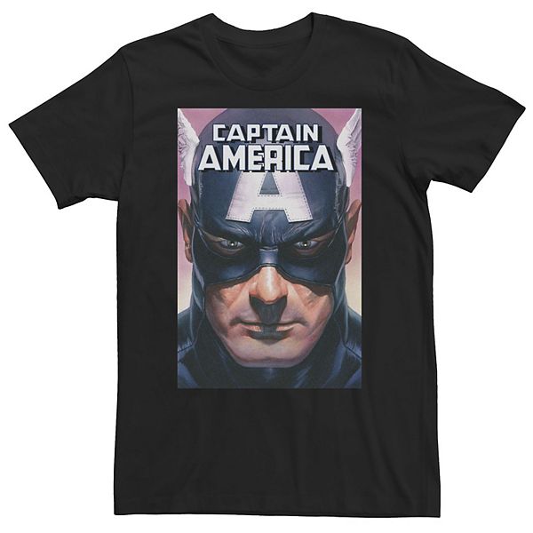 Big & Tall Marvel Comixology Captain America In Custody Comic Cover Tee