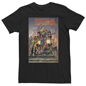 Big & Tall Marvel Comixology Captain Marvel Revolution Comic Book Cover Tee