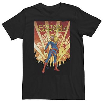 Big & Tall Marvel Comixology Captain Marvel Re-Entry Comic Cover Tee