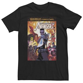 Big & Tall Marvel Comixology Avengers War Of Vampires Comic Book Cover Tee