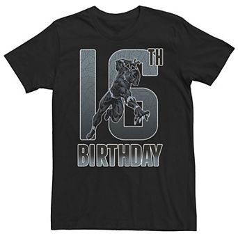Big & Tall Marvel Black Panther 16th Birthday Tee