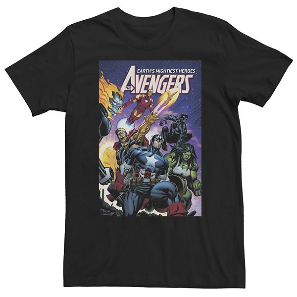 Big & Tall Marvel The Avengers 700th Issue Comic Cover Tee