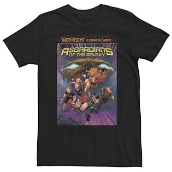 Big & Tall Marvel Comixology Asgardians Of The Galaxy Comic Cover Tee